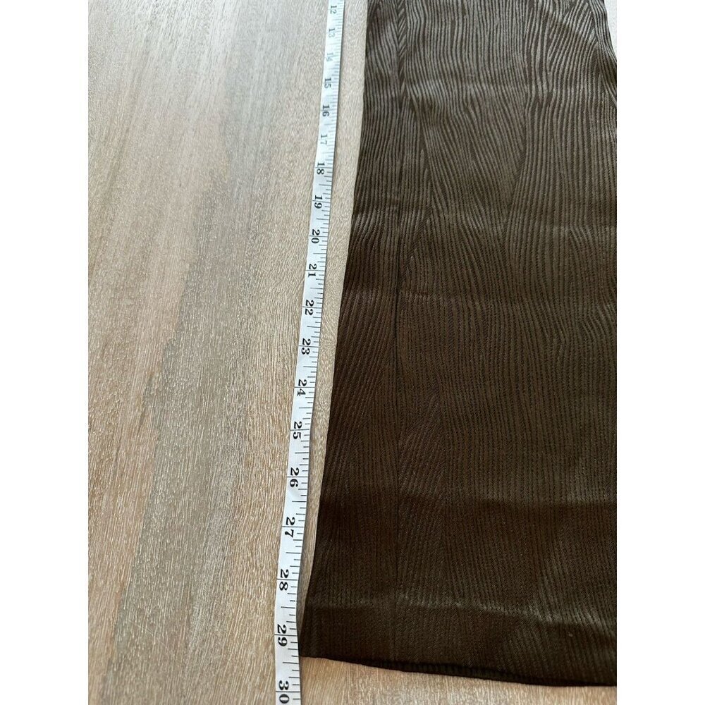 h:ours Neri Pant in Brown Flare Pull On Textured Size XXS Going Out Revolve - Picture 6 of 8